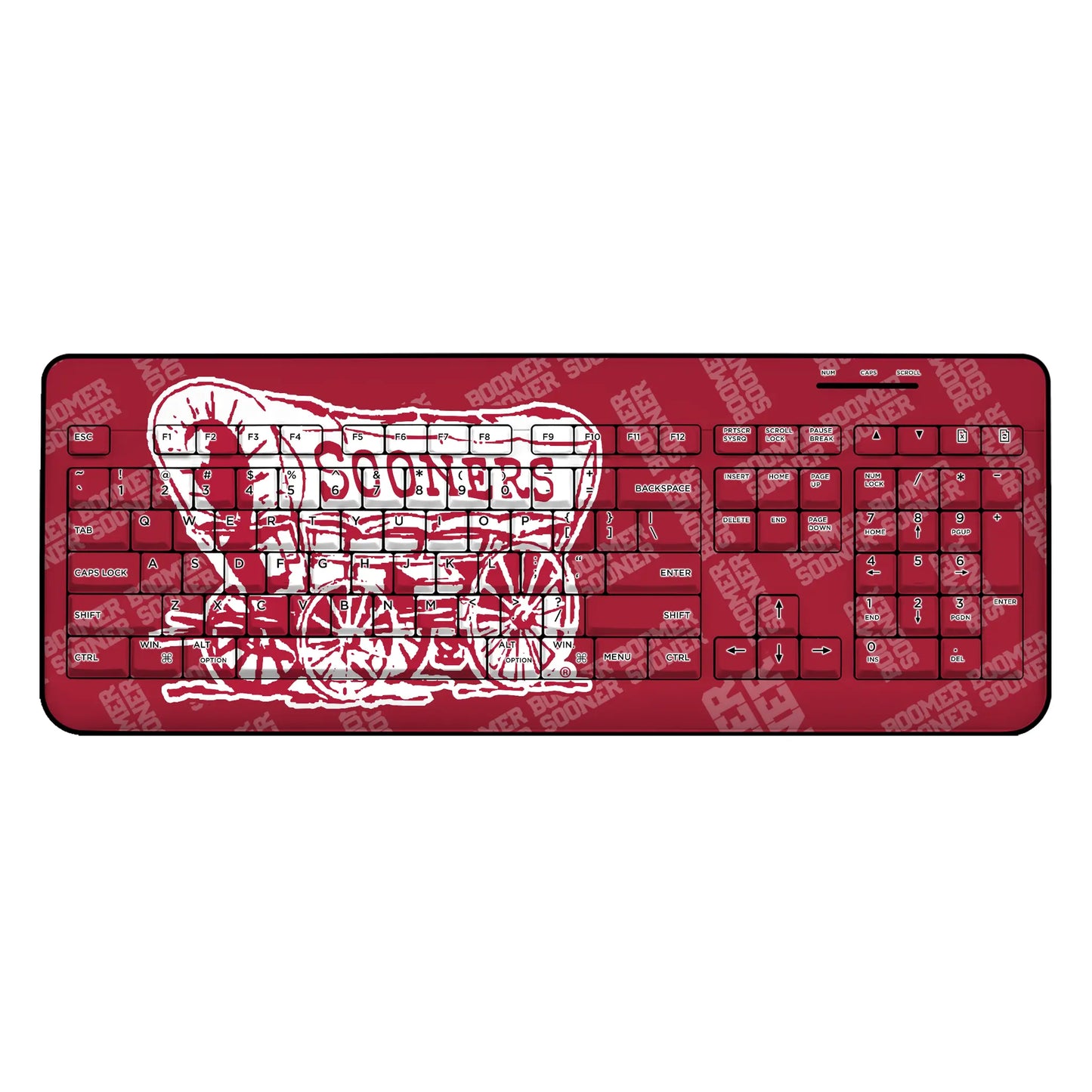 University of Oklahoma Sooners Quadtile Wireless USB Keyboard