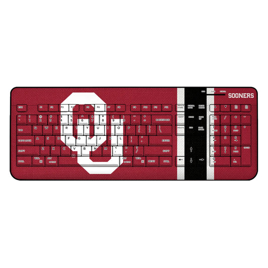University of Oklahoma Sooners Stripe Wireless USB Keyboard