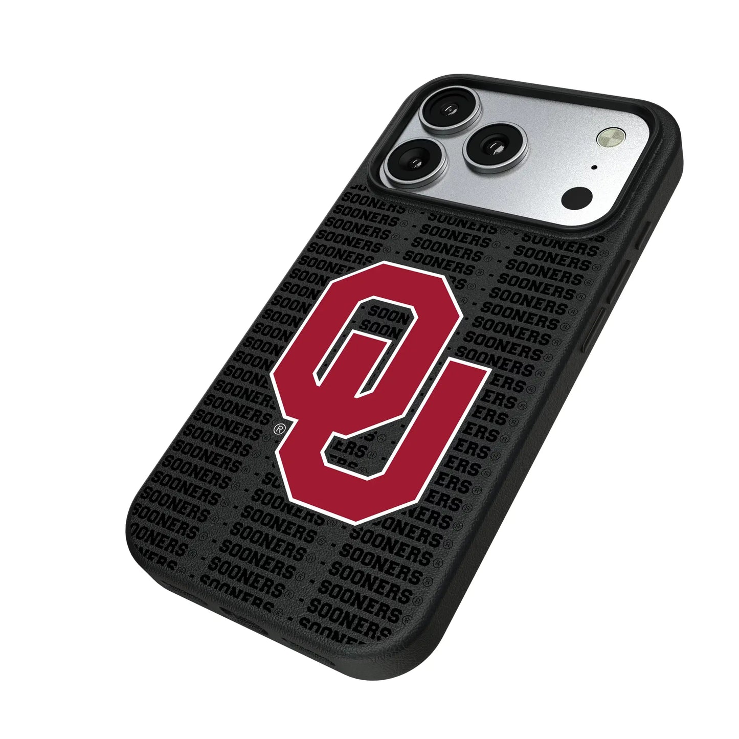 University of Oklahoma Sooners Text Backdrop MagSafe Compatible Phone Case for Apple iPhone