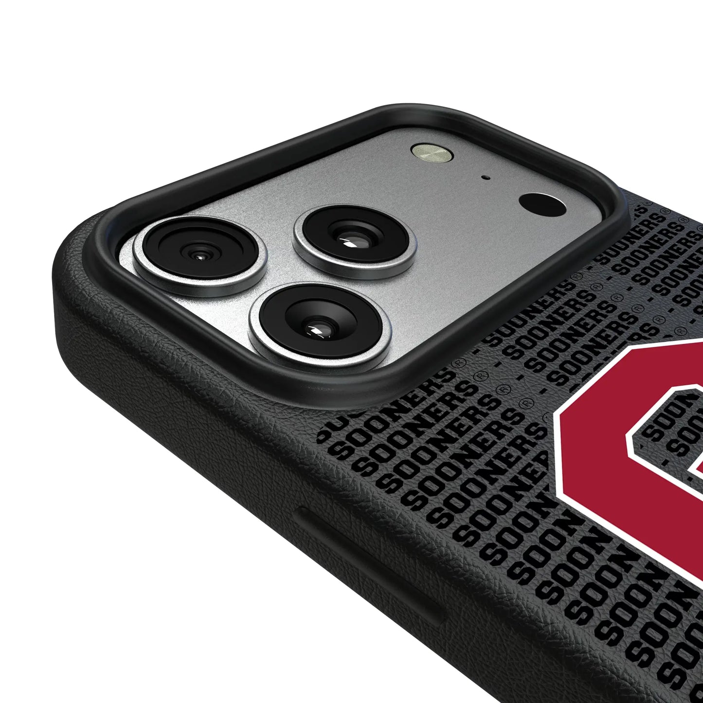 University of Oklahoma Sooners Text Backdrop MagSafe Compatible Phone Case for Apple iPhone