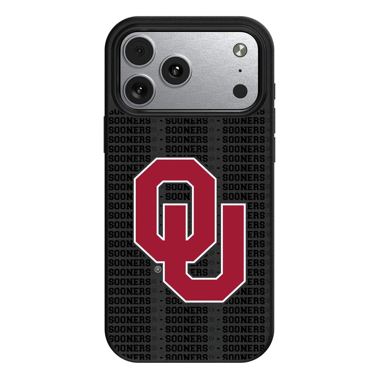 University of Oklahoma Sooners Text Backdrop MagSafe Compatible Phone Case for Apple iPhone