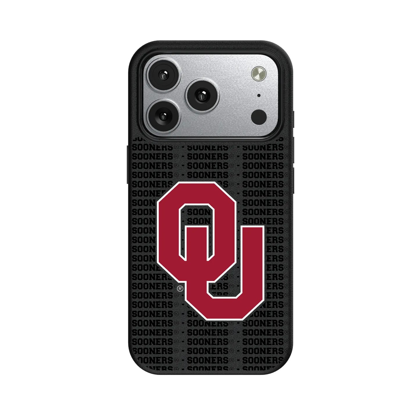 University of Oklahoma Sooners Text Backdrop MagSafe Compatible Phone Case for Apple iPhone