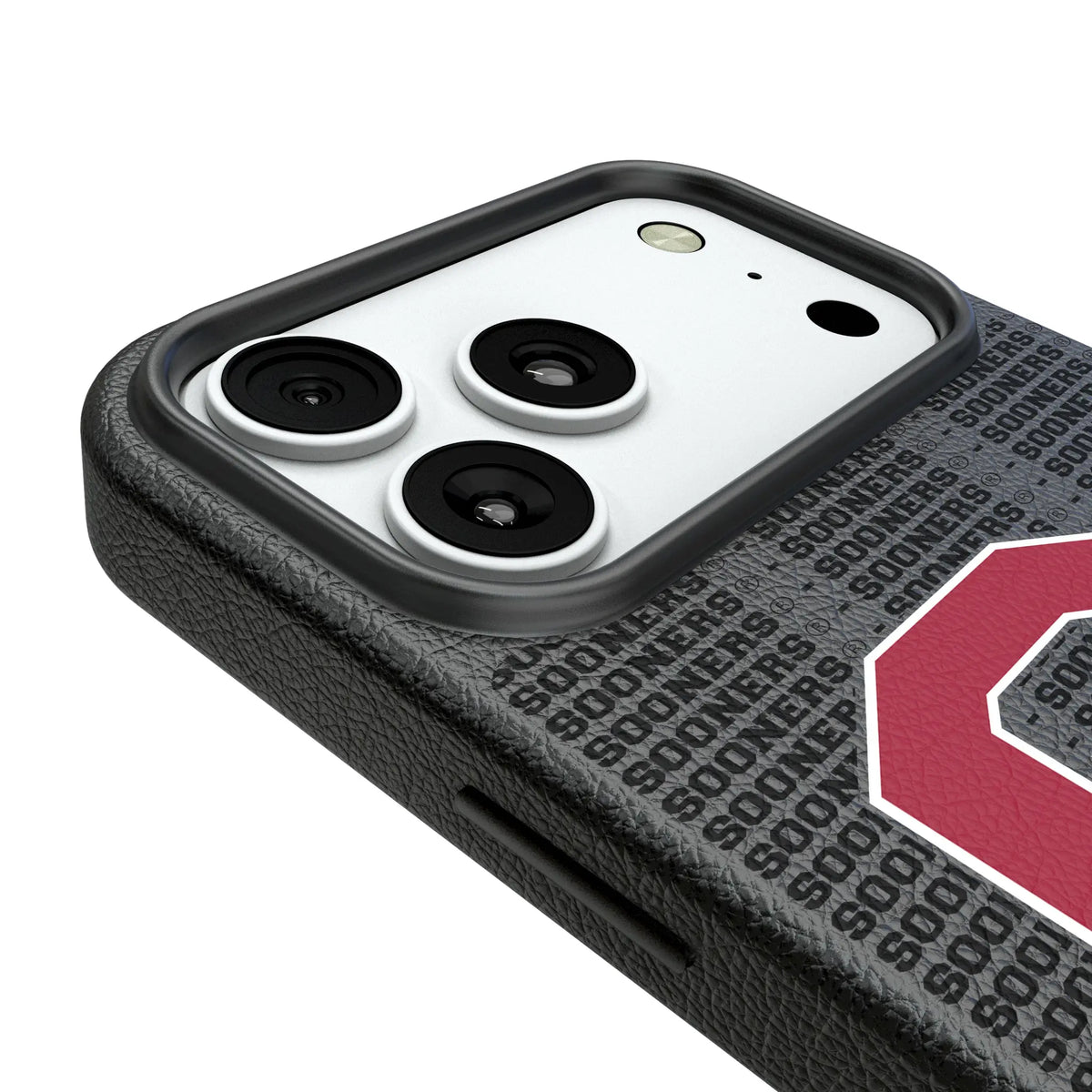 University of Oklahoma Sooners Text Backdrop MagSafe Compatible Phone Case for Apple iPhone