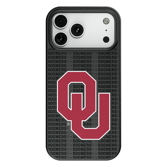 University of Oklahoma Sooners Text Backdrop MagSafe Compatible Phone Case for Apple iPhone