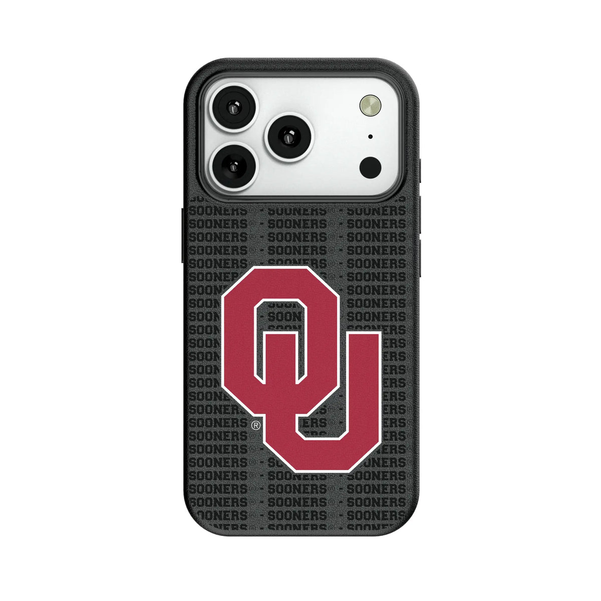 University of Oklahoma Sooners Text Backdrop MagSafe Compatible Phone Case for Apple iPhone