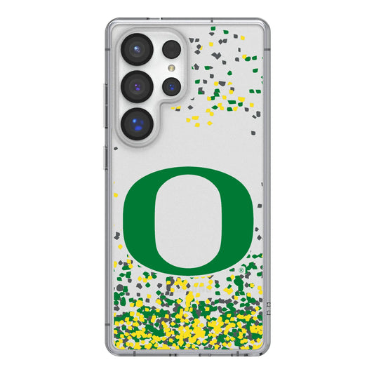 University of Oregon Ducks Confetti Clear Phone Case for Samsung Galaxy