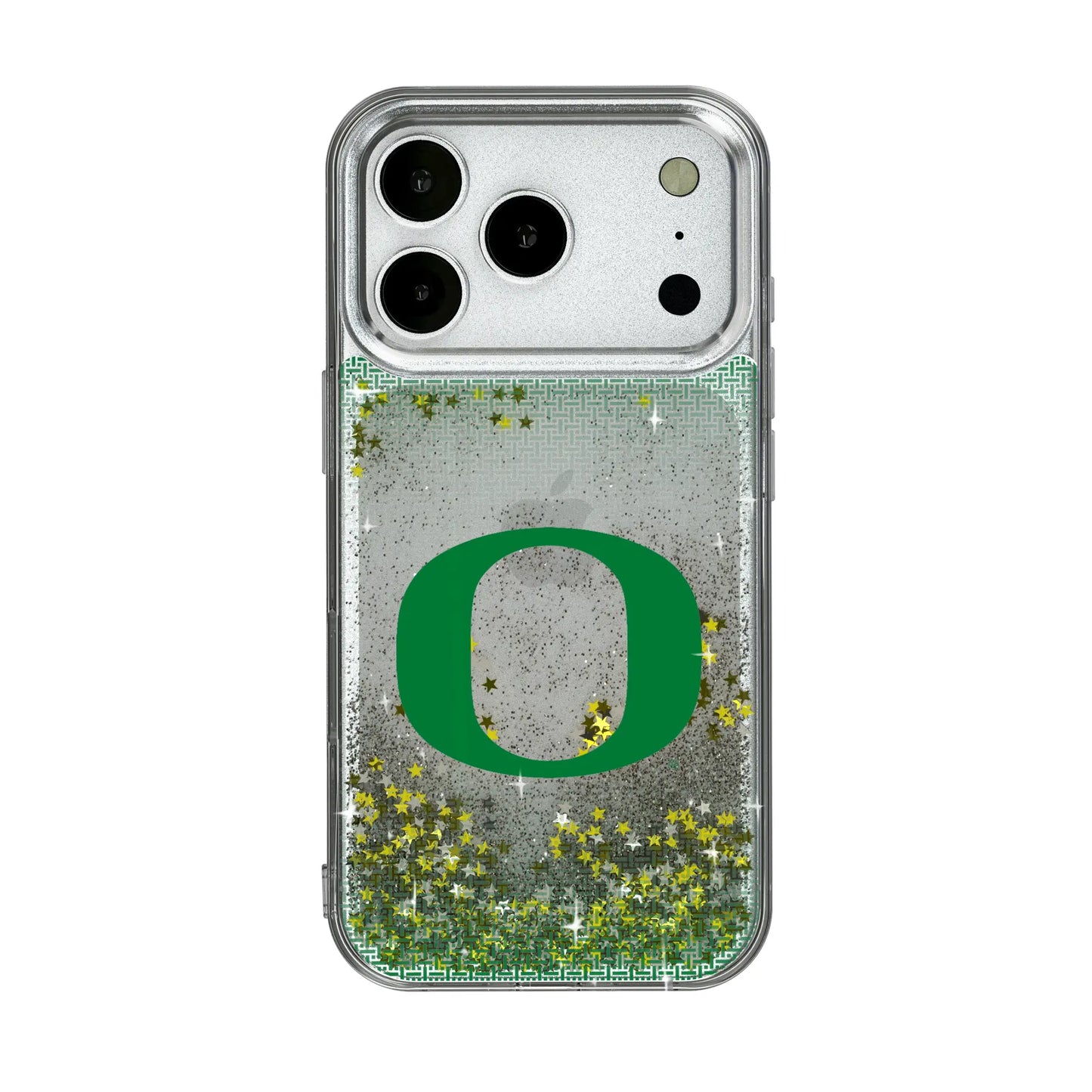 University of Oregon Ducks Linen Glitter Phone Case for Apple iPhone