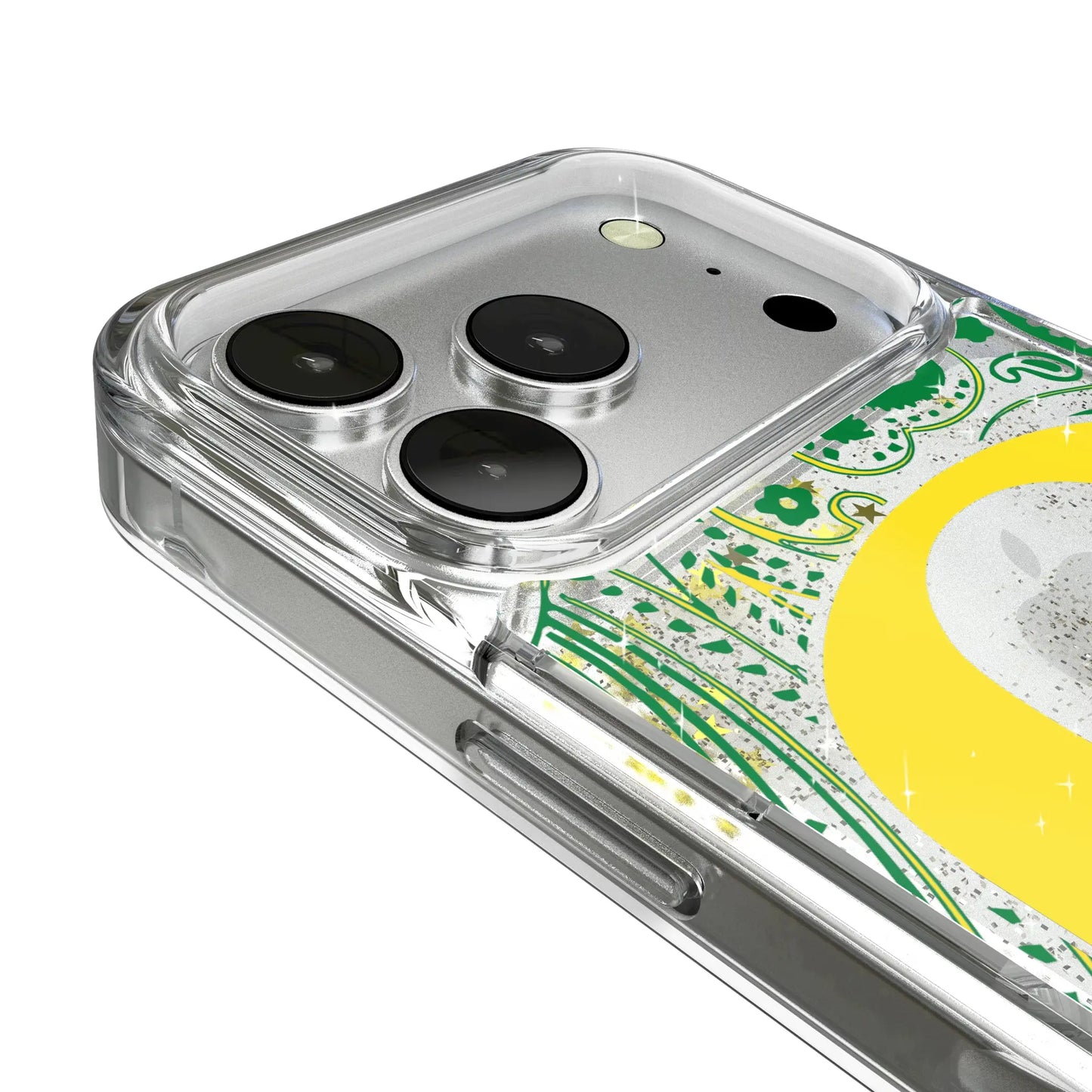 University of Oregon Ducks Paisley Glitter Phone Case for Apple iPhone