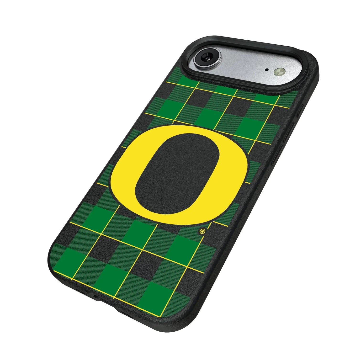 University of Oregon Ducks Plaid MagSafe Compatible Phone Case for Apple iPhone