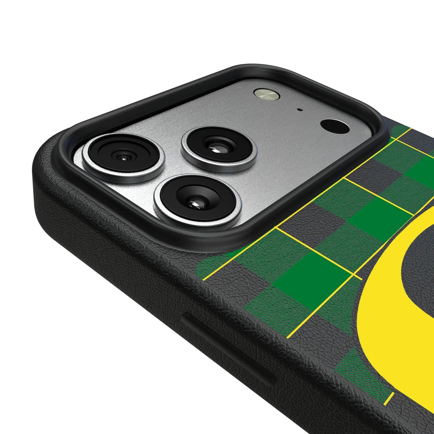 University of Oregon Ducks Plaid MagSafe Compatible Phone Case for Apple iPhone