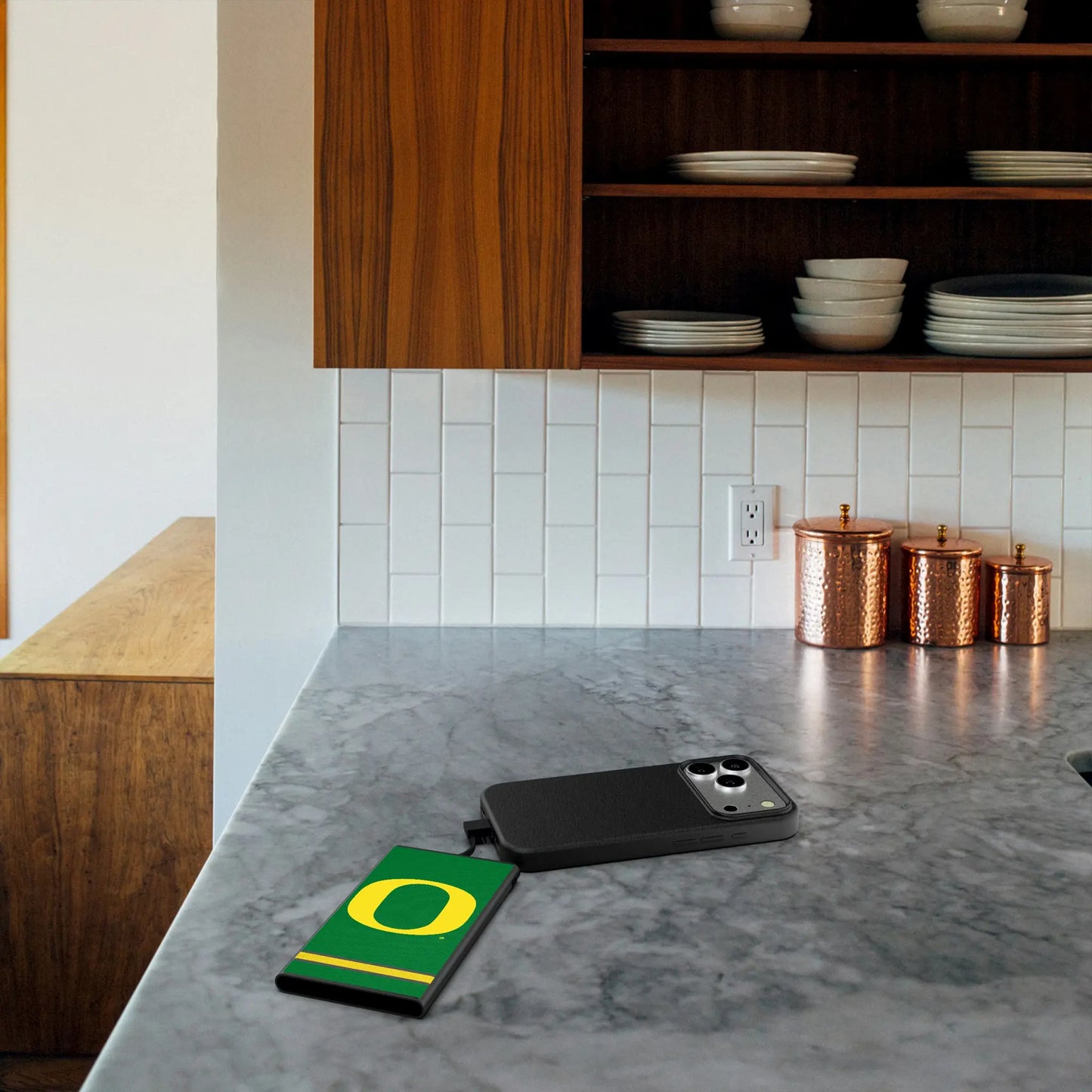 University of Oregon Ducks Stripe 5000mAh Flat Powerbank