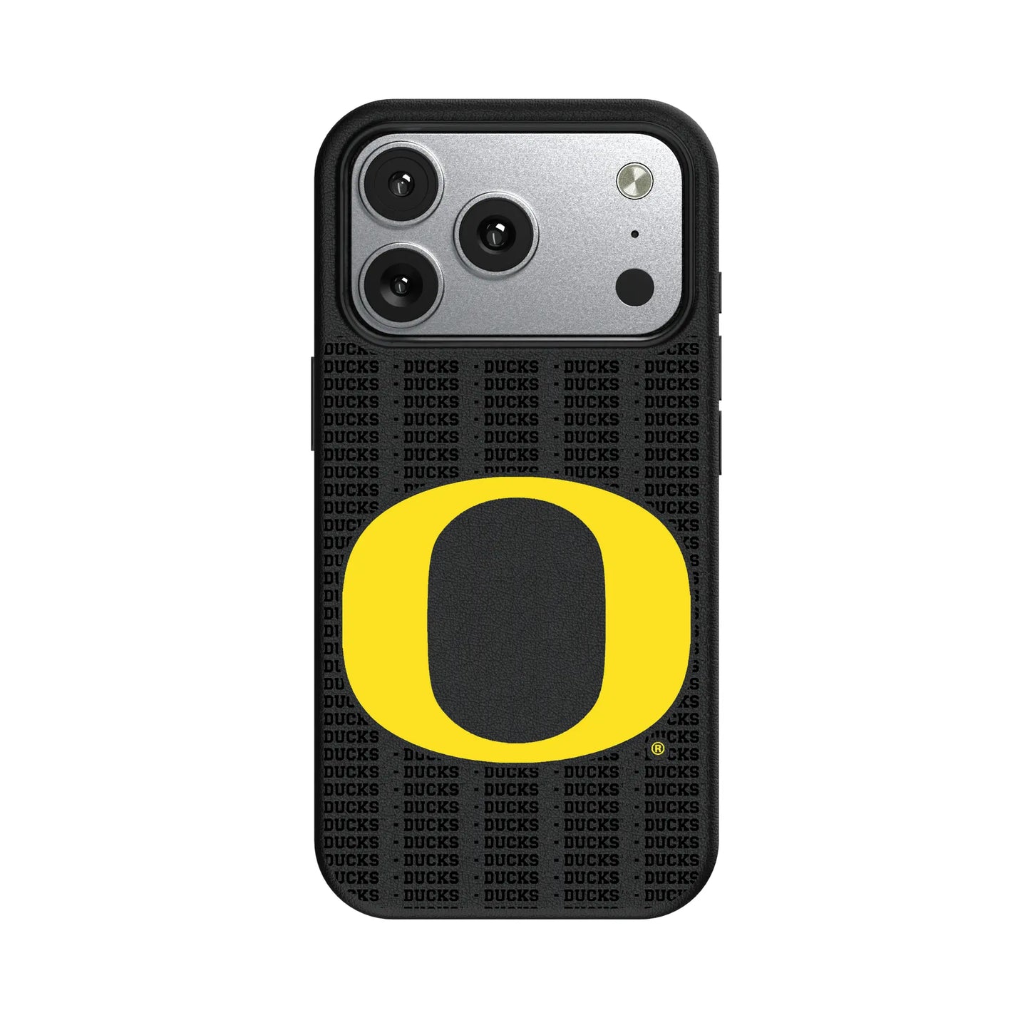 University of Oregon Ducks Text Backdrop MagSafe Compatible Phone Case for Apple iPhone