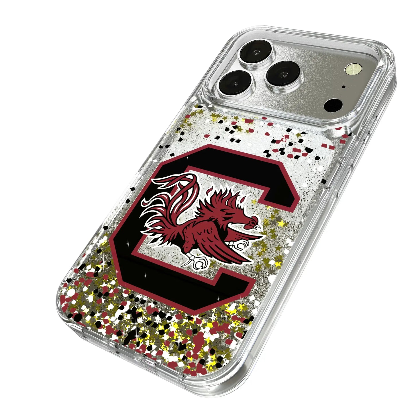 University of South Carolina Gamecocks Confetti Glitter Phone Case for Apple iPhone