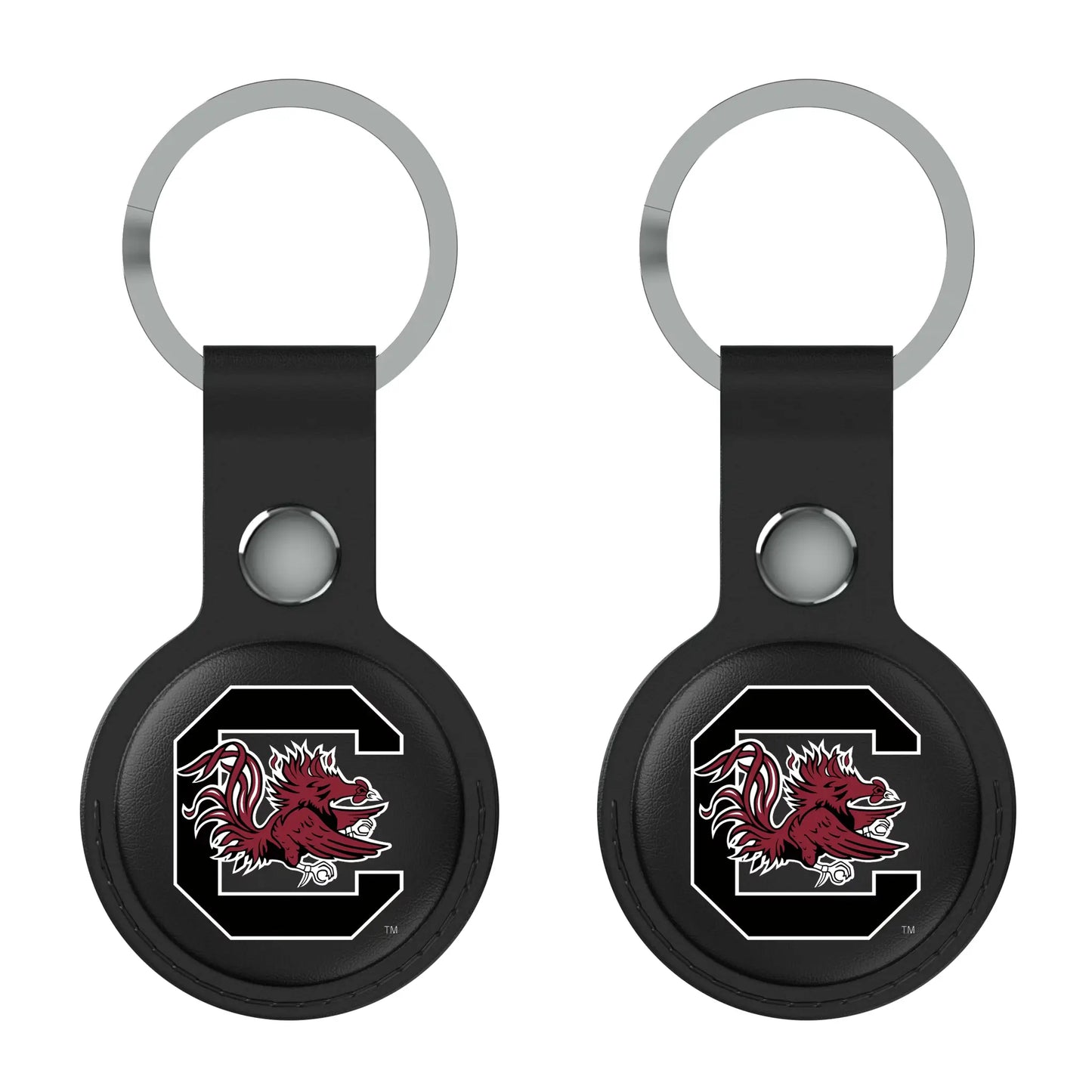 University of South Carolina Gamecocks Insignia Black Airtag Holder 2-Pack