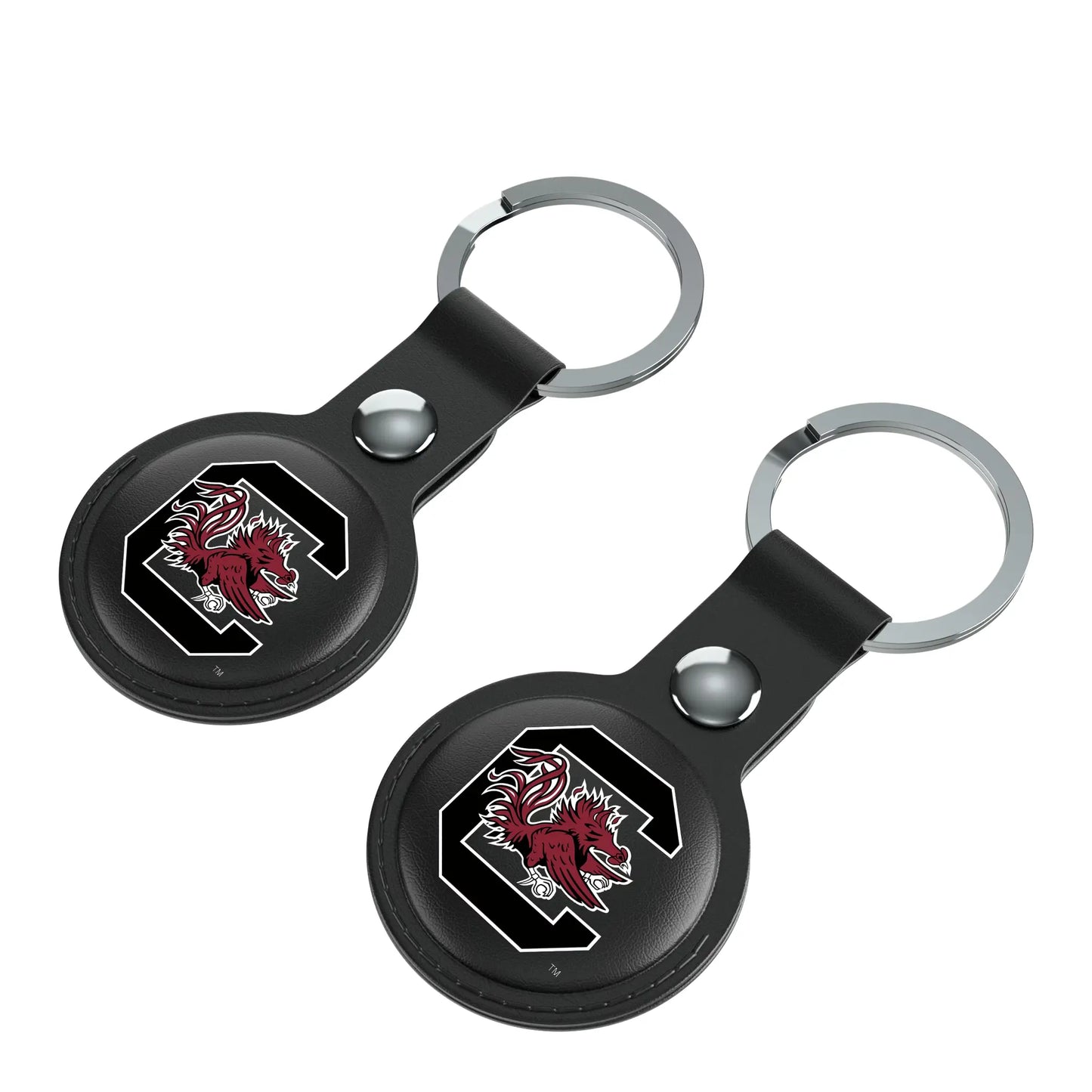 University of South Carolina Gamecocks Insignia Black Airtag Holder 2-Pack