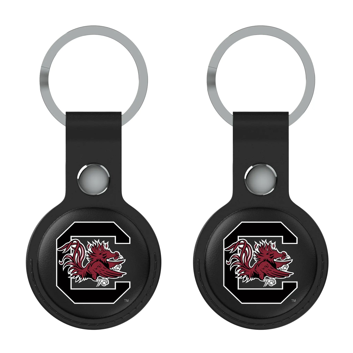 University of South Carolina Gamecocks Insignia Black Airtag Holder 2-Pack