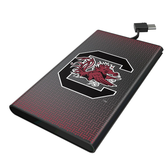 University of South Carolina Gamecocks Linen 5000mAh Flat Powerbank