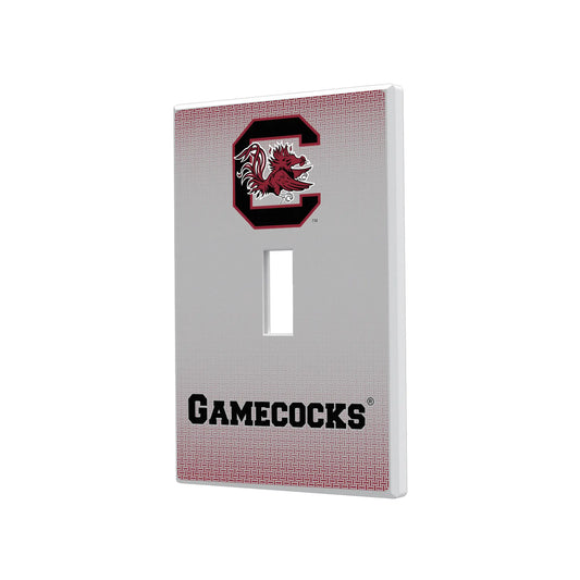 University of South Carolina Gamecocks Linen Hidden-Screw Light Switch Plate