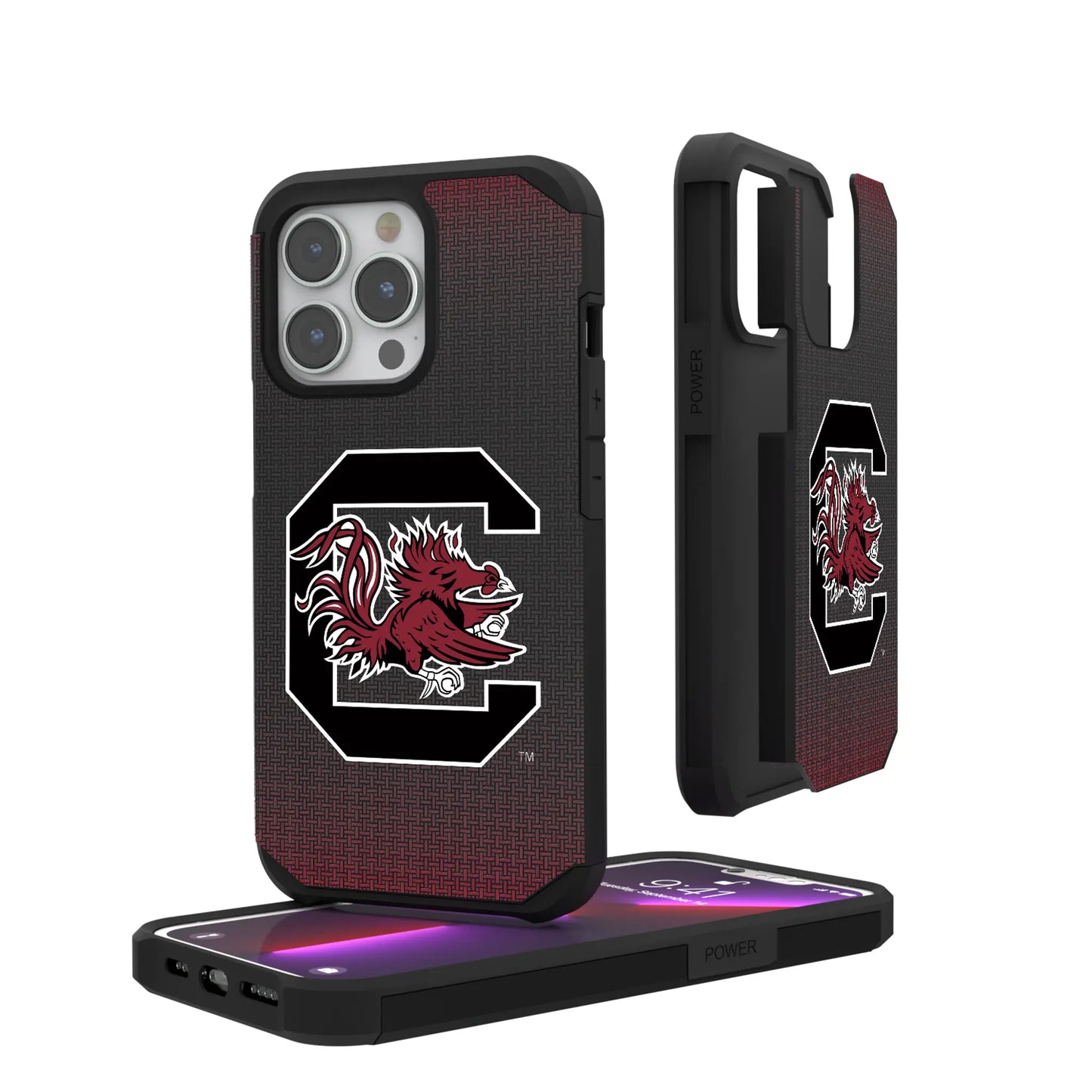 University of South Carolina Gamecocks Linen Rugged Phone Case for Apple iPhone