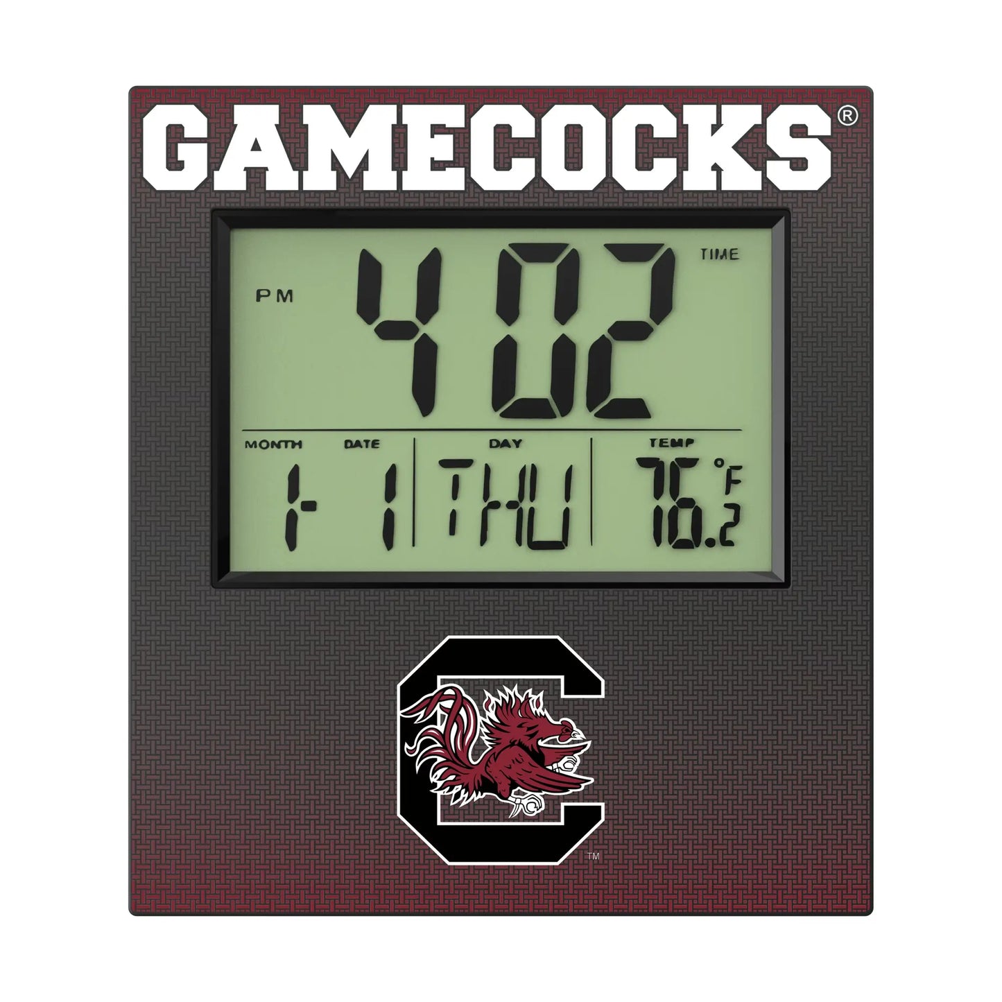 University of South Carolina Gamecocks Linen Wall Clock