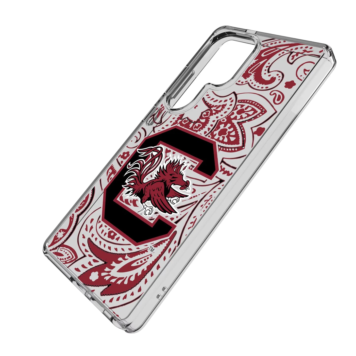 University of South Carolina Gamecocks Paisley Clear Phone Case for Samsung Galaxy