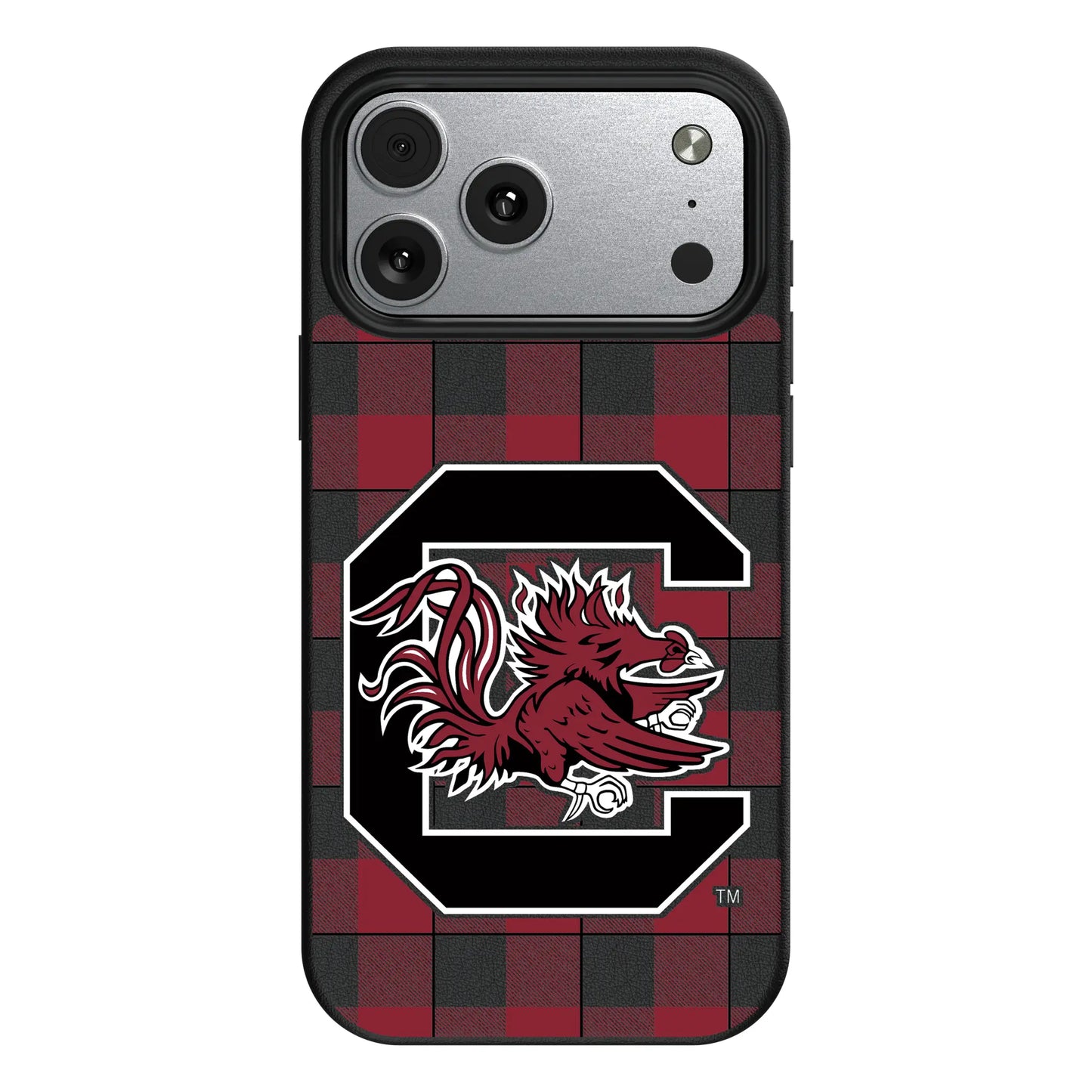 University of South Carolina Gamecocks Plaid MagSafe Compatible Phone Case for Apple iPhone