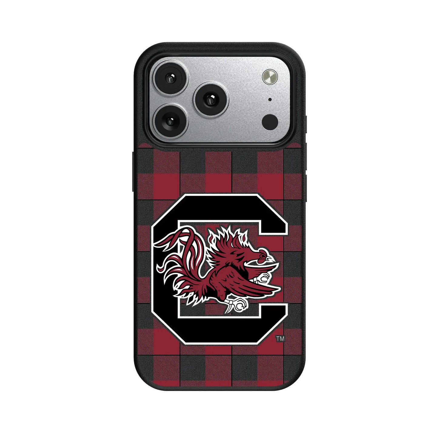 University of South Carolina Gamecocks Plaid MagSafe Compatible Phone Case for Apple iPhone