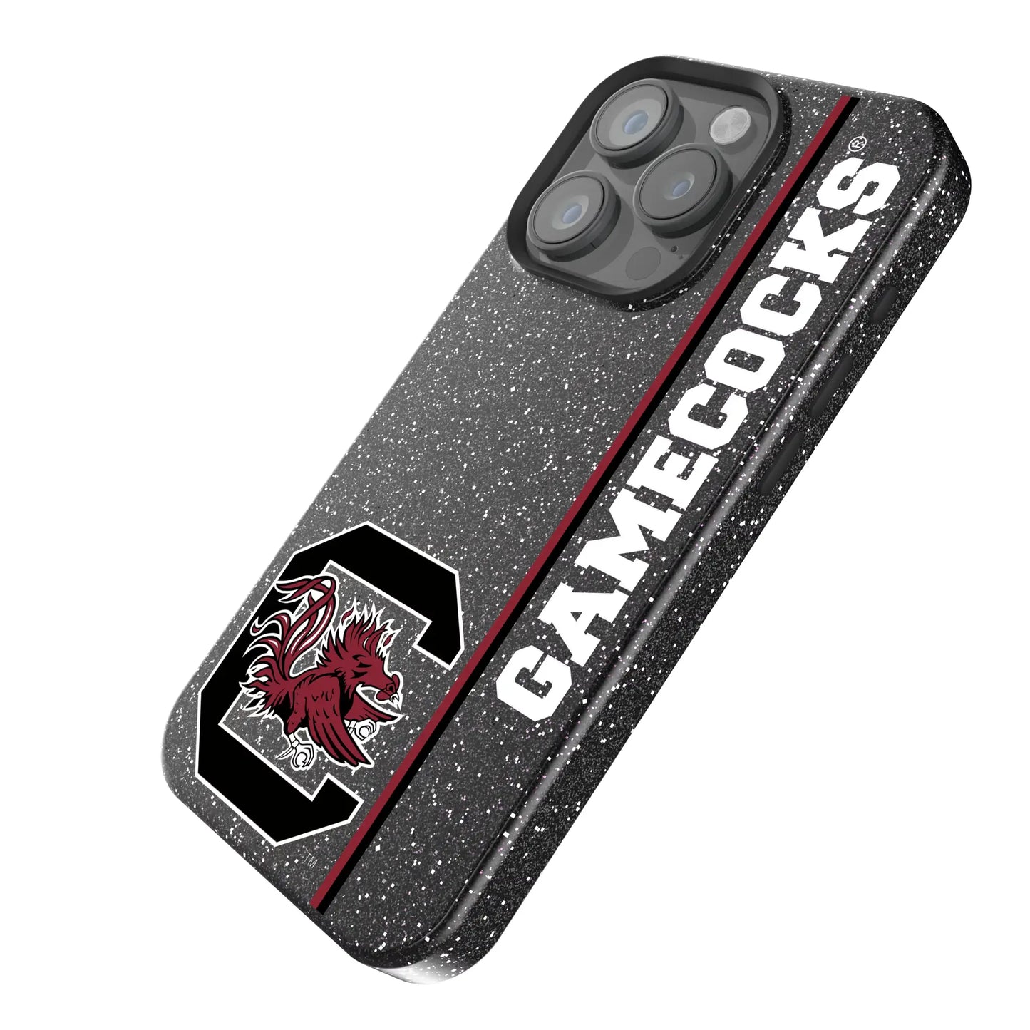 University of South Carolina Gamecocks Sidebar Black Bling Phone Case for Apple iPhone