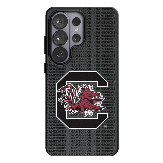 University of South Carolina Gamecocks Text Backdrop MagSafe Compatible Phone Case for Samsung Galaxy