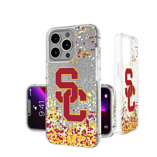 University of Southern California Trojans Confetti Glitter Phone Case for Apple iPhone