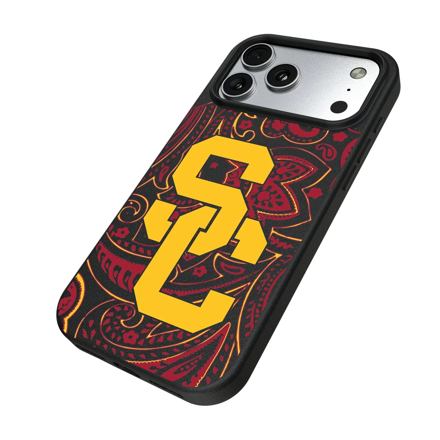 University of Southern California Trojans Paisley MagSafe Compatible Phone Case for Apple iPhone