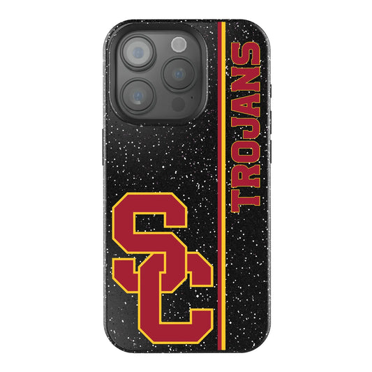 University of Southern California Trojans Sidebar Black Bling Phone Case for Apple iPhone