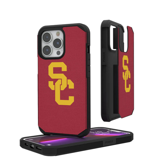 University of Southern California Trojans Solid Rugged Phone Case for Apple iPhone