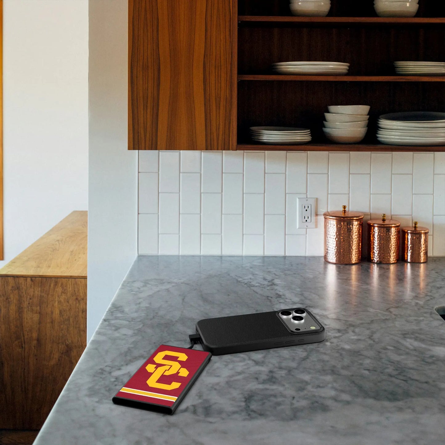 University of Southern California Trojans Stripe 5000mAh Flat Powerbank