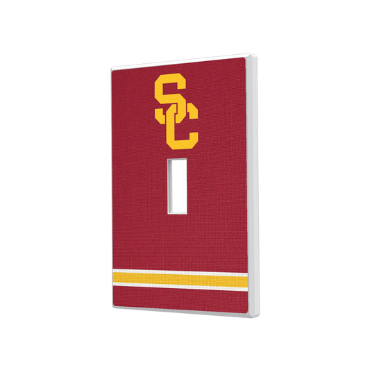 University of Southern California Trojans Stripe Hidden-Screw Light Switch Plate
