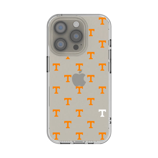 University of Tennessee Volunteers Fashion Pattern Clear Phone Case for Apple iPhone