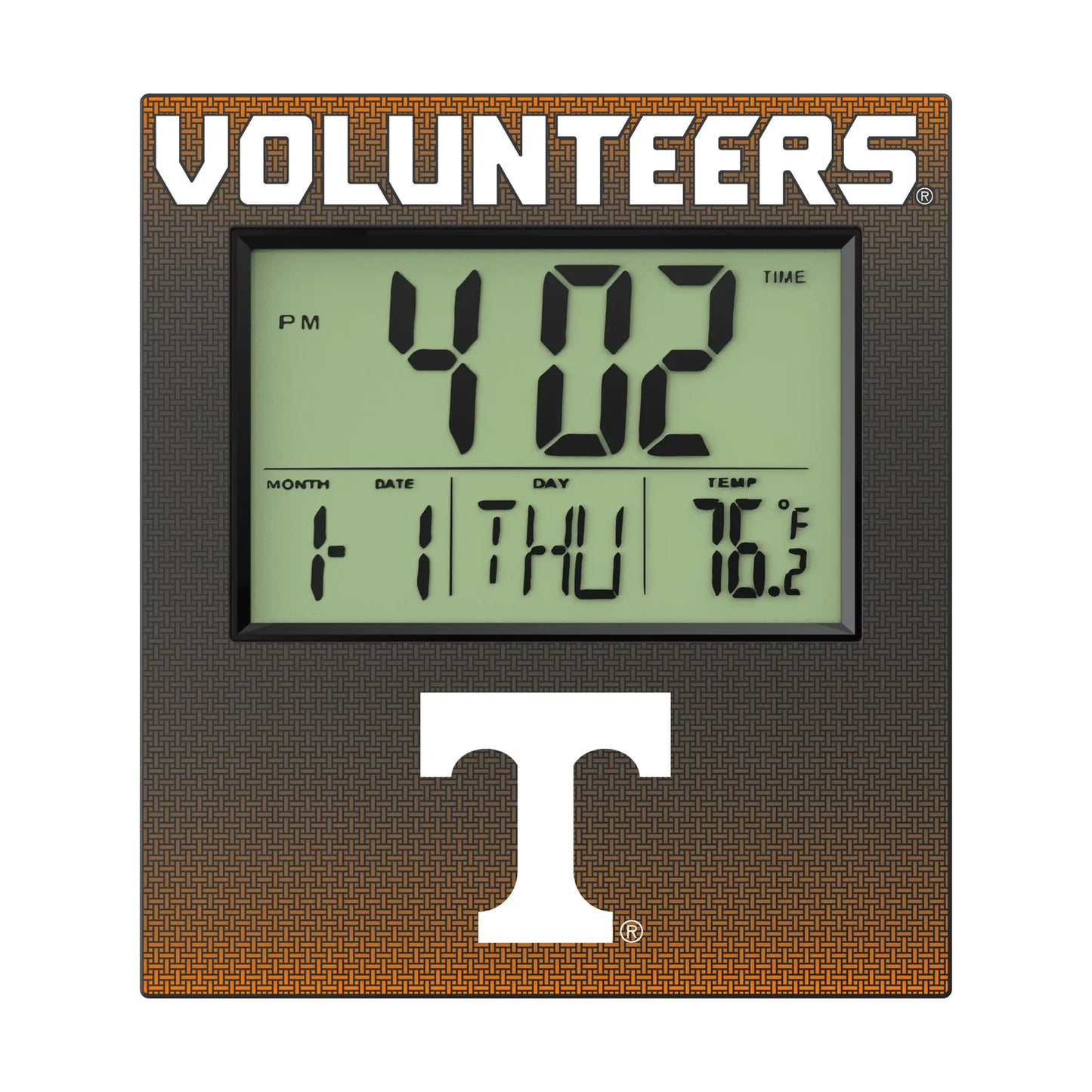 University of Tennessee Volunteers Linen Wall Clock
