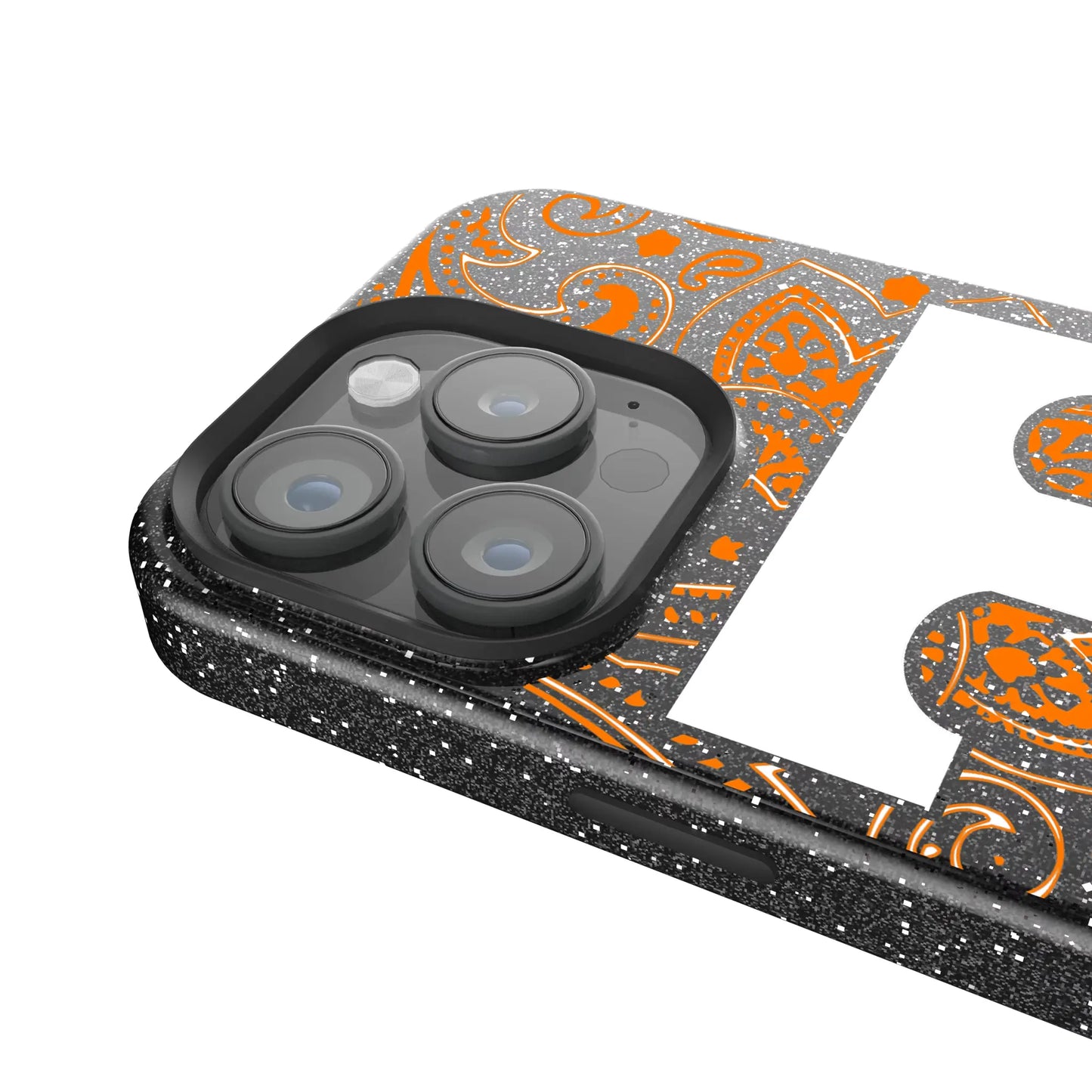 University of Tennessee Volunteers Paisley Black Bling Phone Case for Apple iPhone