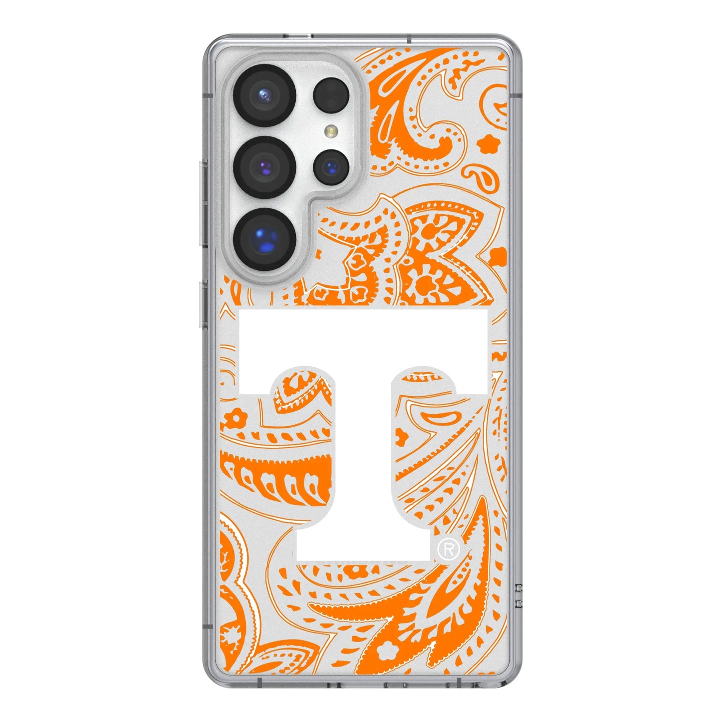 University of Tennessee Volunteers Paisley Clear Phone Case for Samsung Galaxy