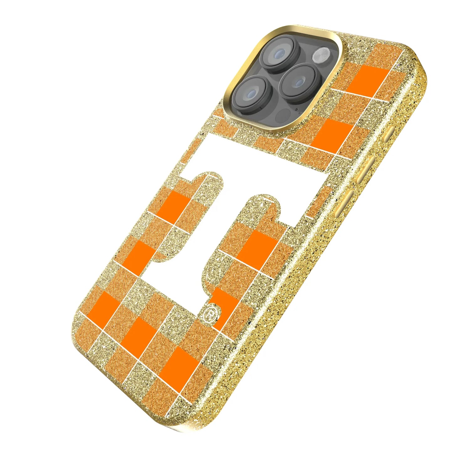 University of Tennessee Volunteers Plaid Bling Phone Case for Apple iPhone