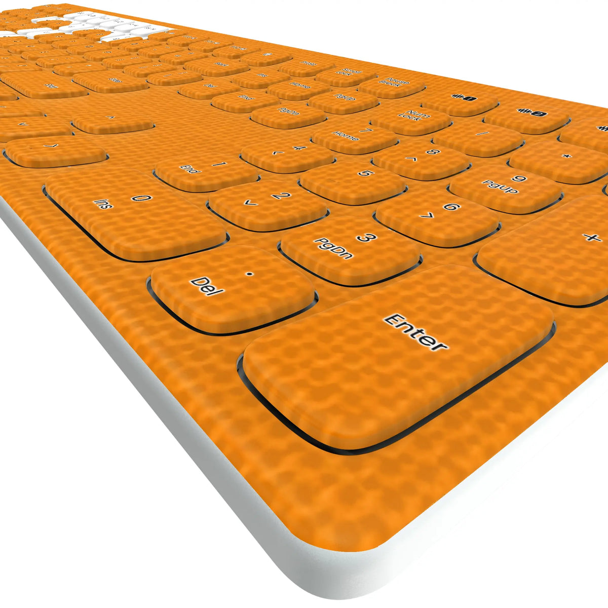 University of Tennessee Volunteers Solid Curved Wireless Keyboard
