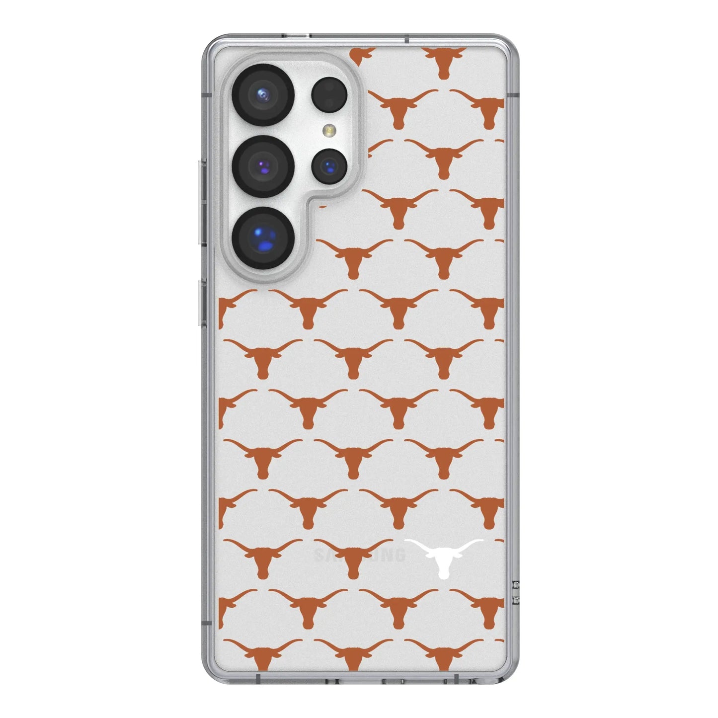 University of Texas Longhorns Fashion Pattern Clear Phone Case for Samsung Galaxy