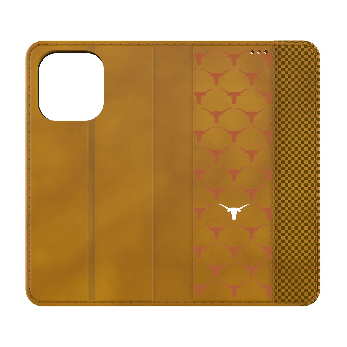 University of Texas Longhorns Fashion Pattern Folio Phone Case for Apple iPhone