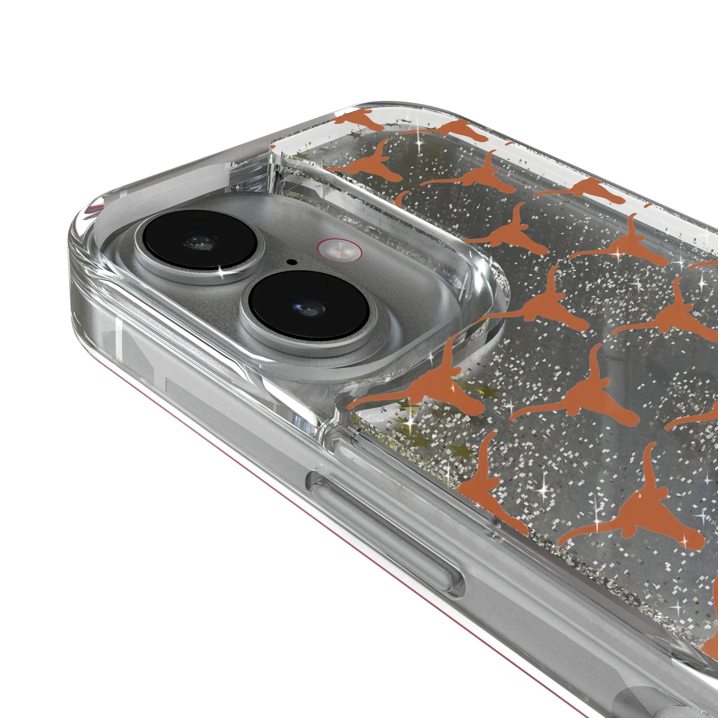University of Texas Longhorns Fashion Pattern Glitter Phone Case for Apple iPhone