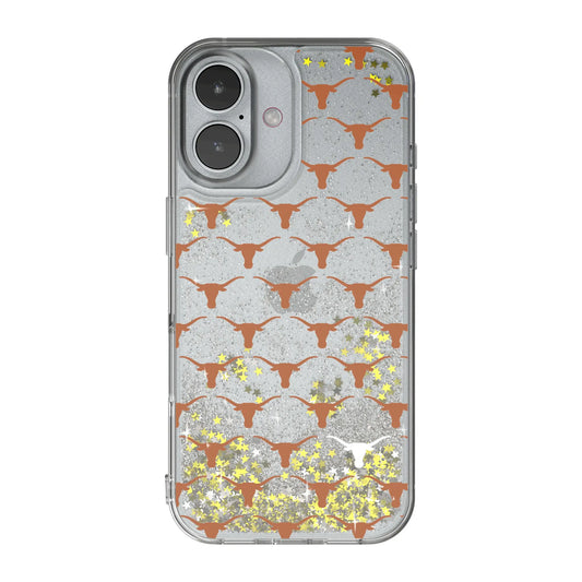 University of Texas Longhorns Fashion Pattern Glitter Phone Case for Apple iPhone