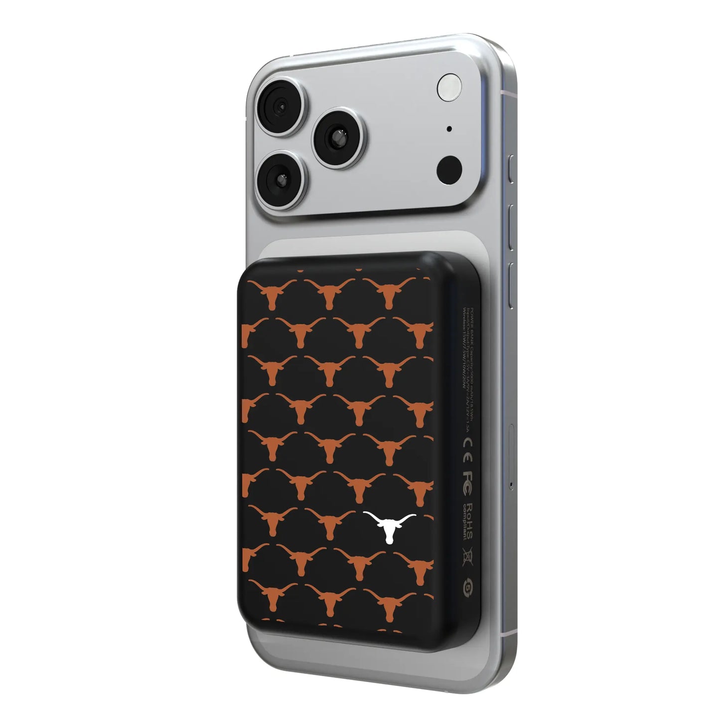 University of Texas Longhorns Fashion Pattern Wireless Mag Power Bank