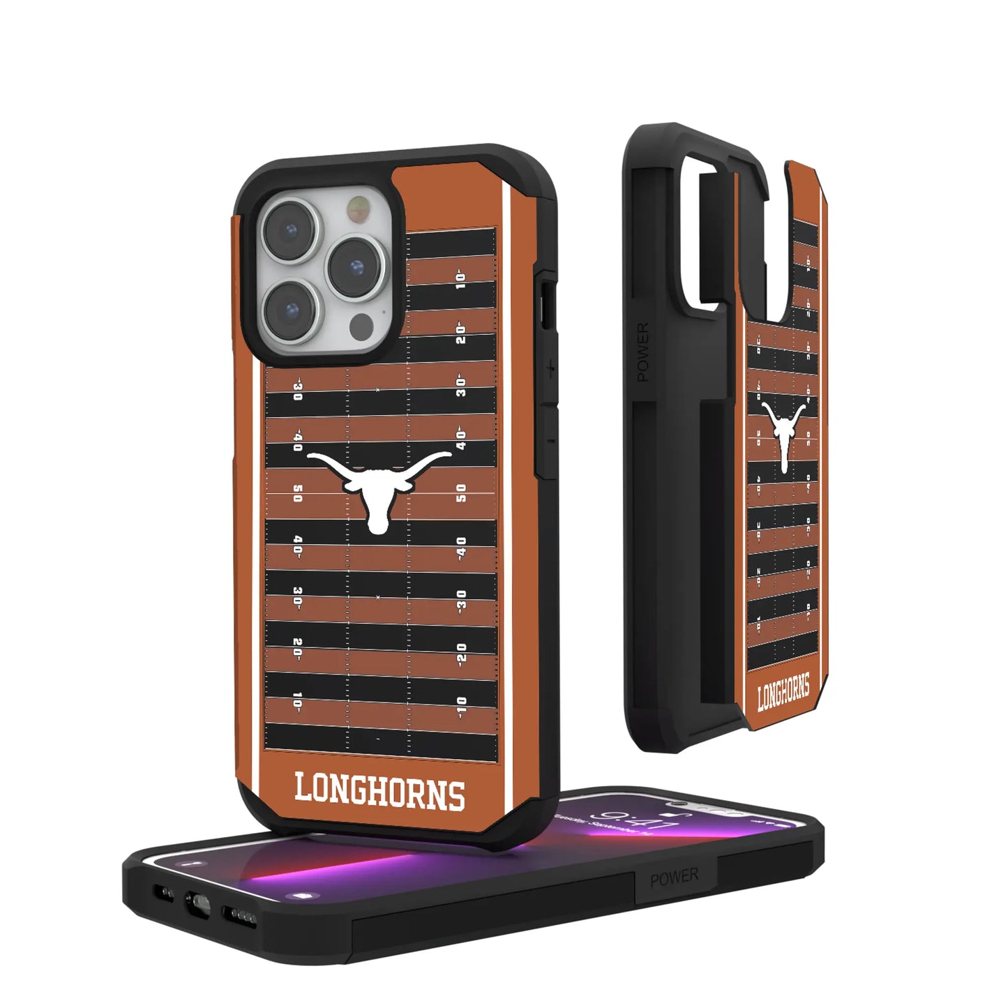 University of Texas Longhorns Field Rugged Phone Case for Apple iPhone