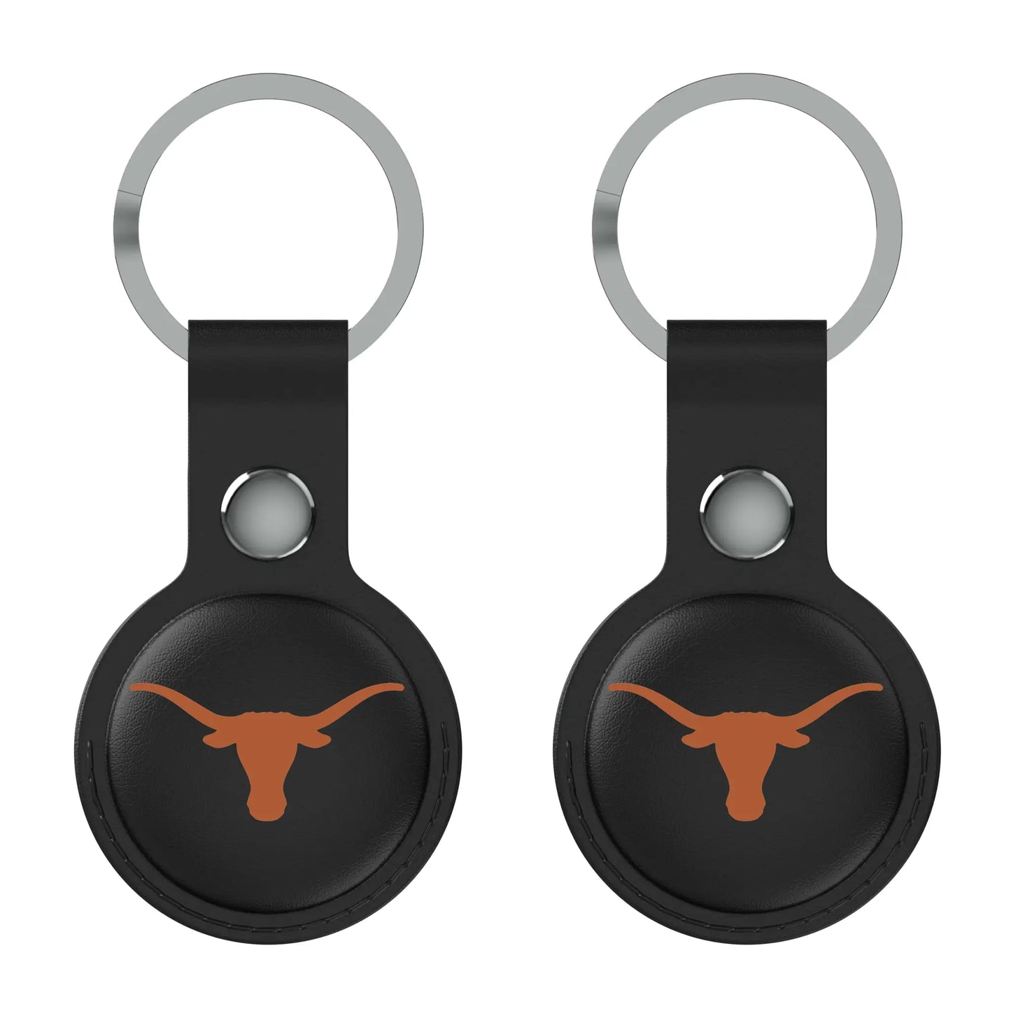 University of Texas Longhorns Insignia Black Airtag Holder 2-Pack