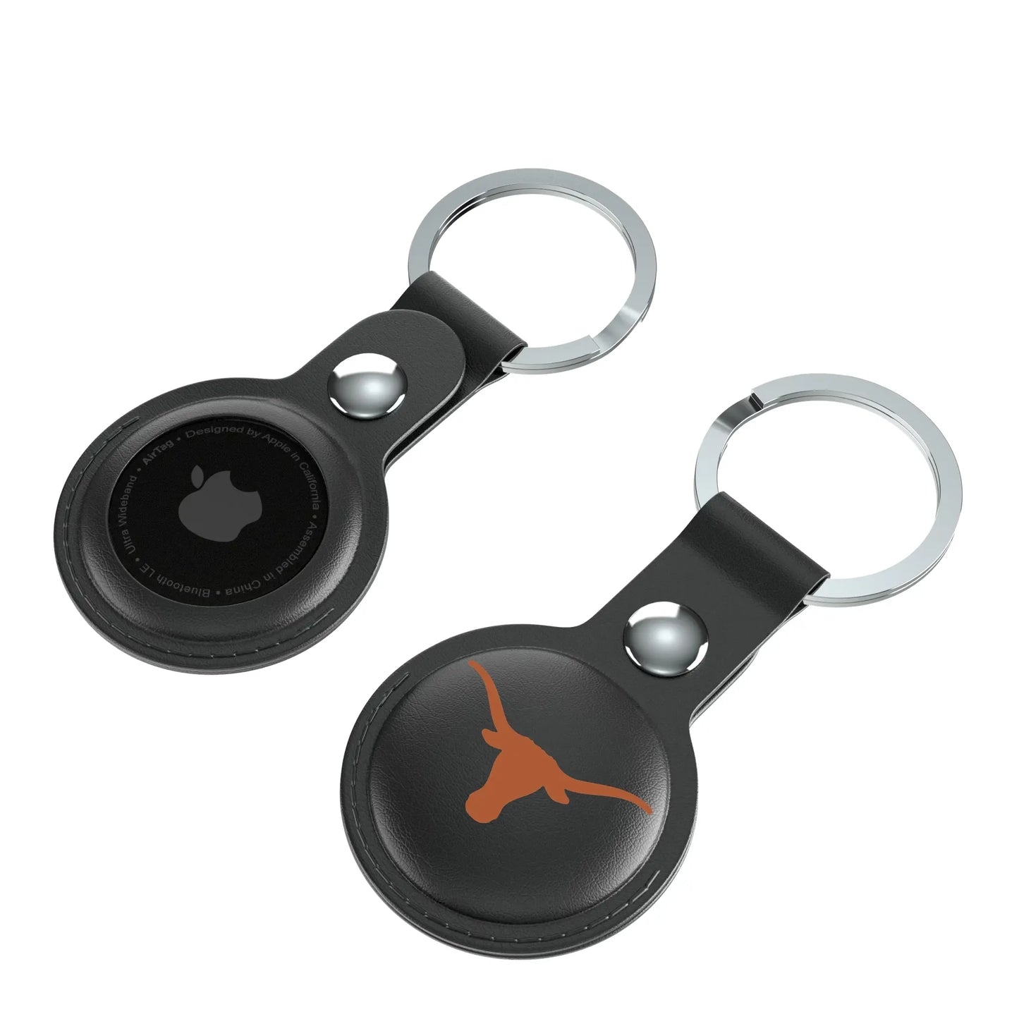 University of Texas Longhorns Insignia Black Airtag Holder 2-Pack