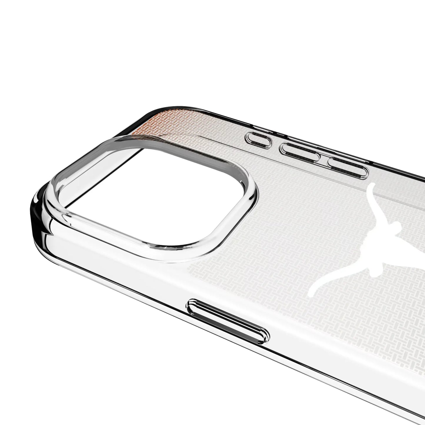 University of Texas Longhorns Linen Clear Phone Case for Apple iPhone